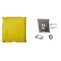 iBank(R) Rubberized Swivel Stand Back Cover for iPad 2/3/4